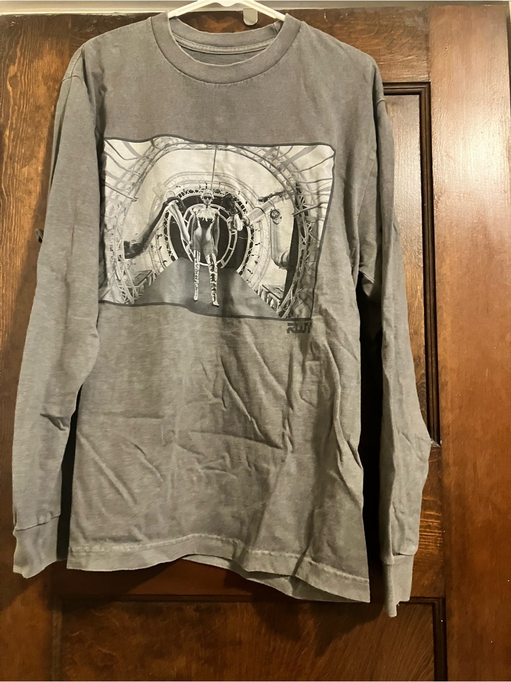 Gray Long Sleeve Graphic Tee